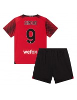 AC Milan Olivier Giroud #9 Domácí dres pro děti 2023-24 Krátký Rukáv (+ trenýrky)